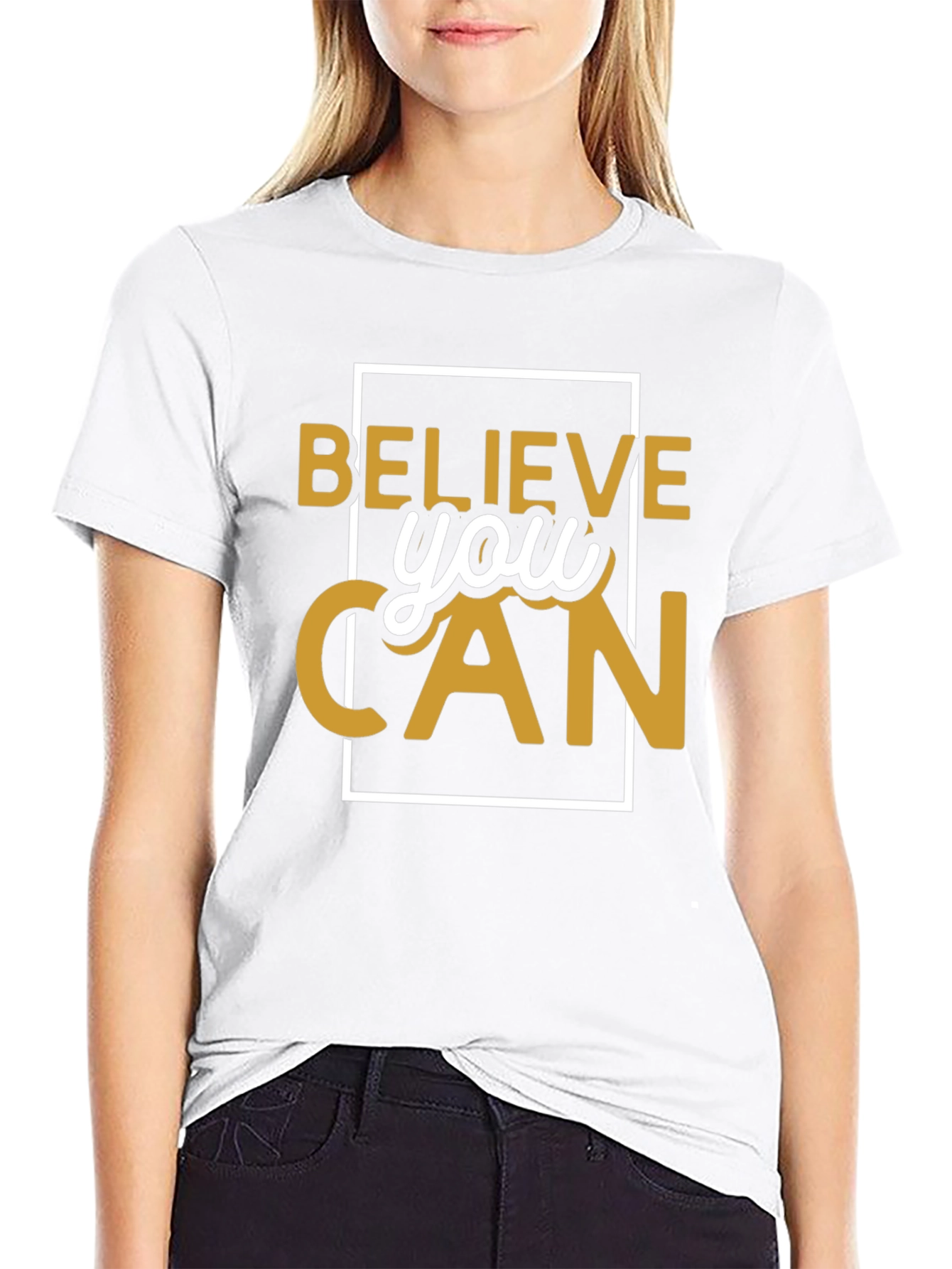 Believe You Can T-Shirt Motivational Graphic
