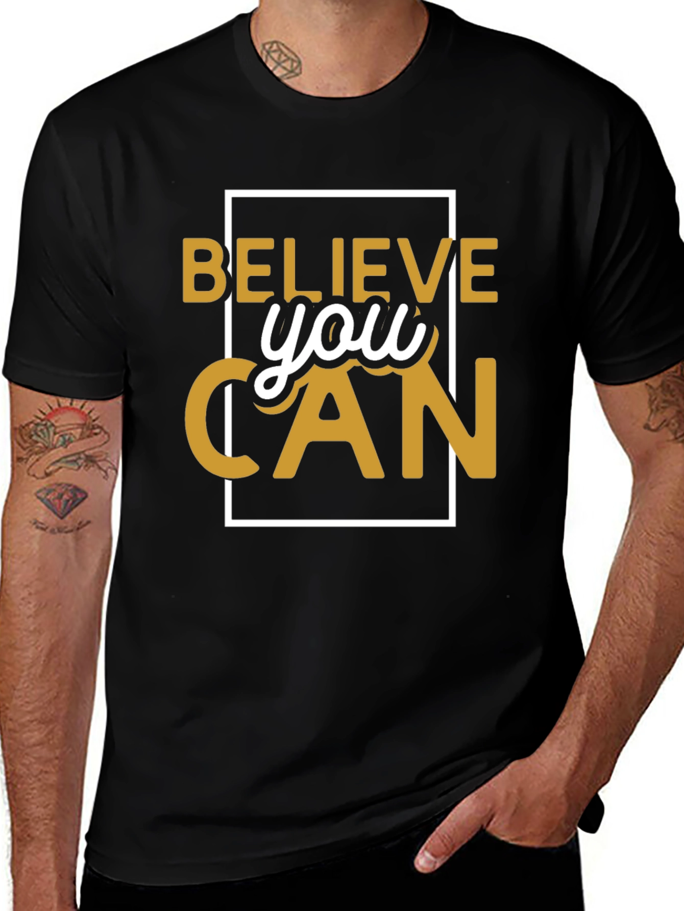 Believe You Can T-Shirt Motivational Graphic