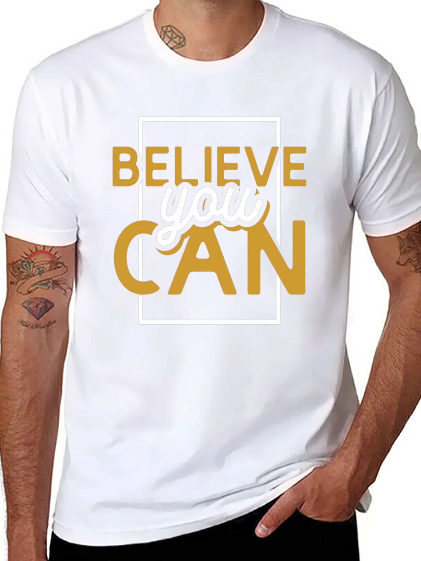Believe You Can T-Shirt Motivational Graphic