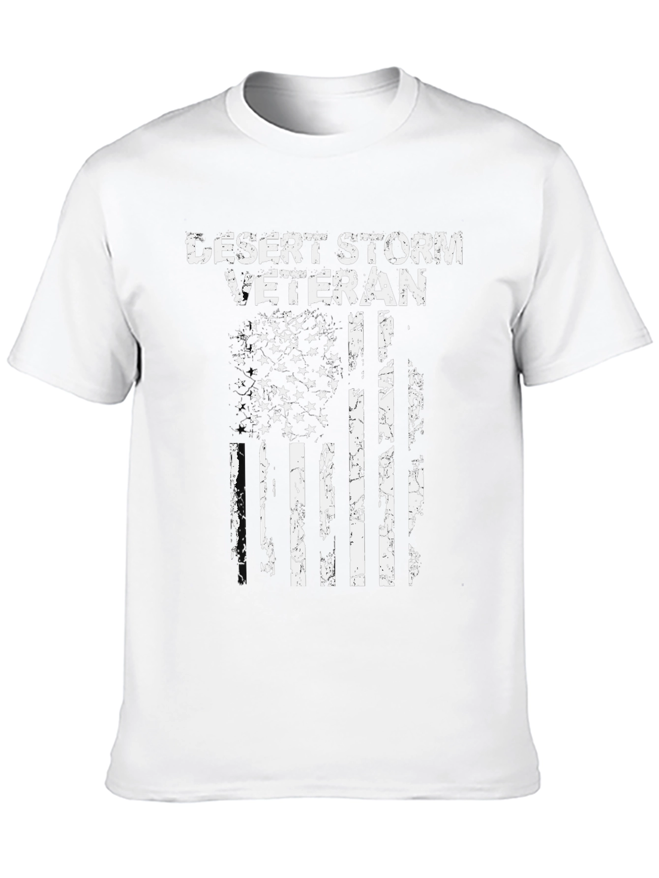 Desert Storm Veteran USA Flag Graphic T-Shirt