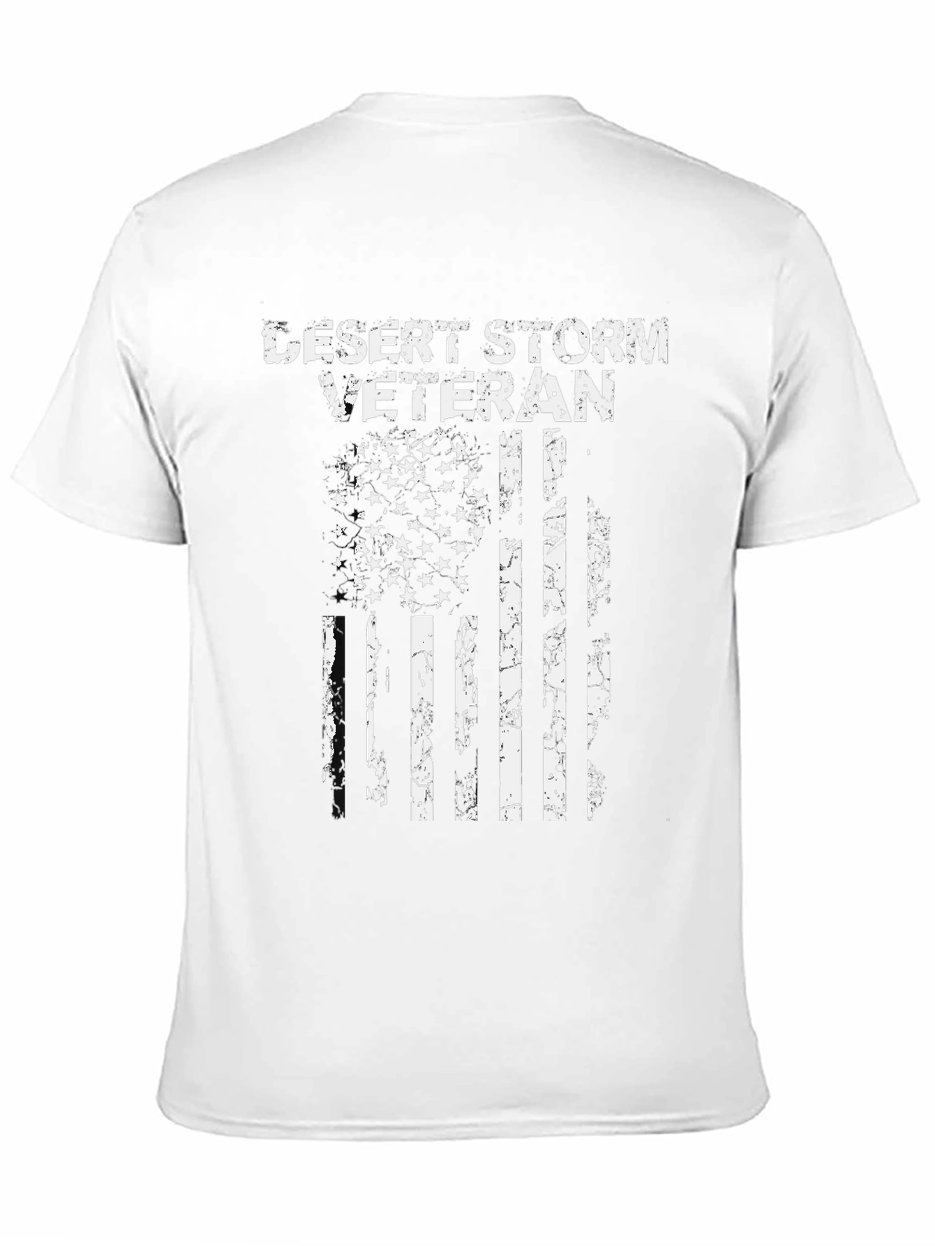 Desert Storm Veteran USA Flag Graphic T-Shirt