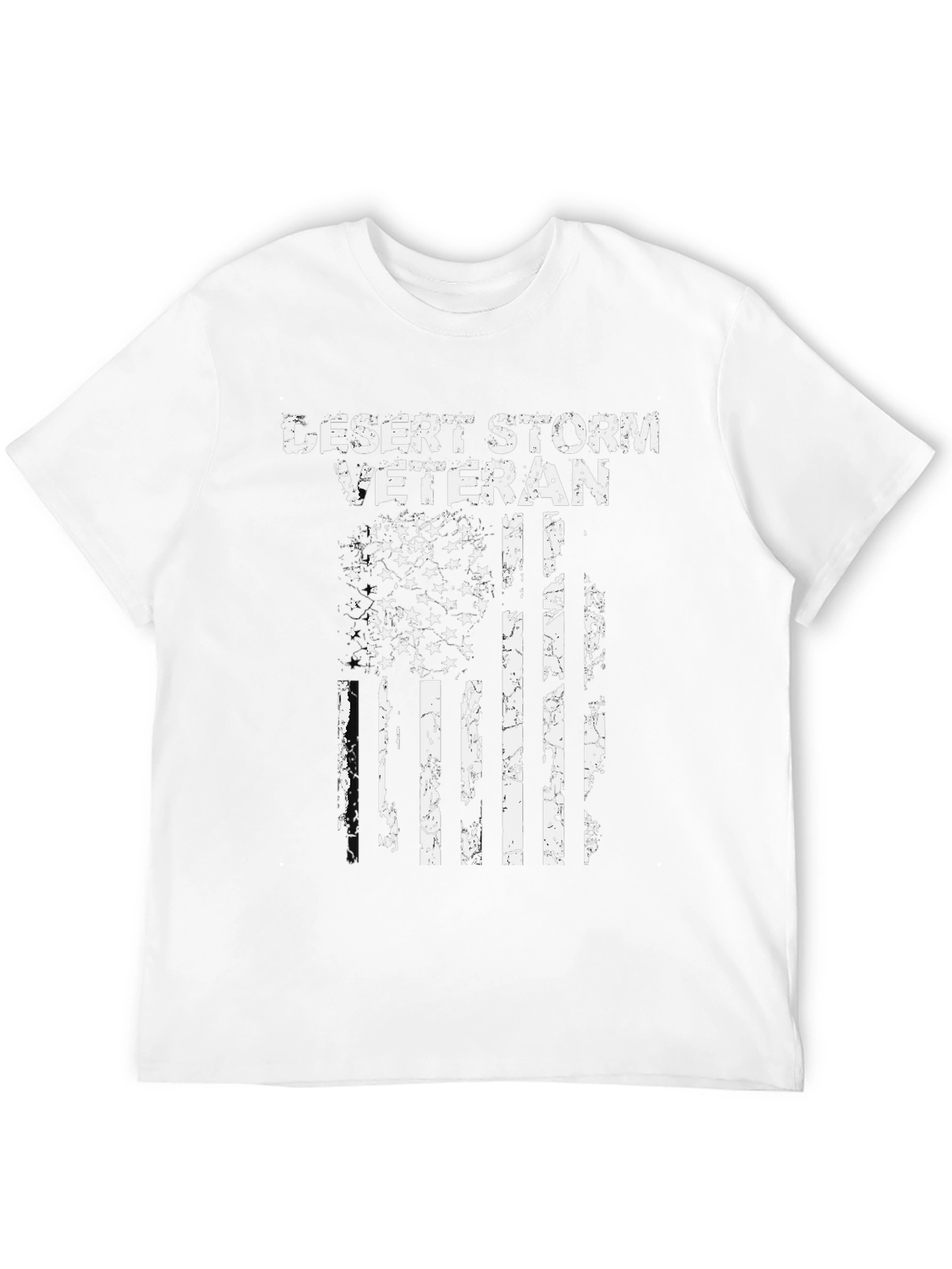 Desert Storm Veteran USA Flag Graphic T-Shirt