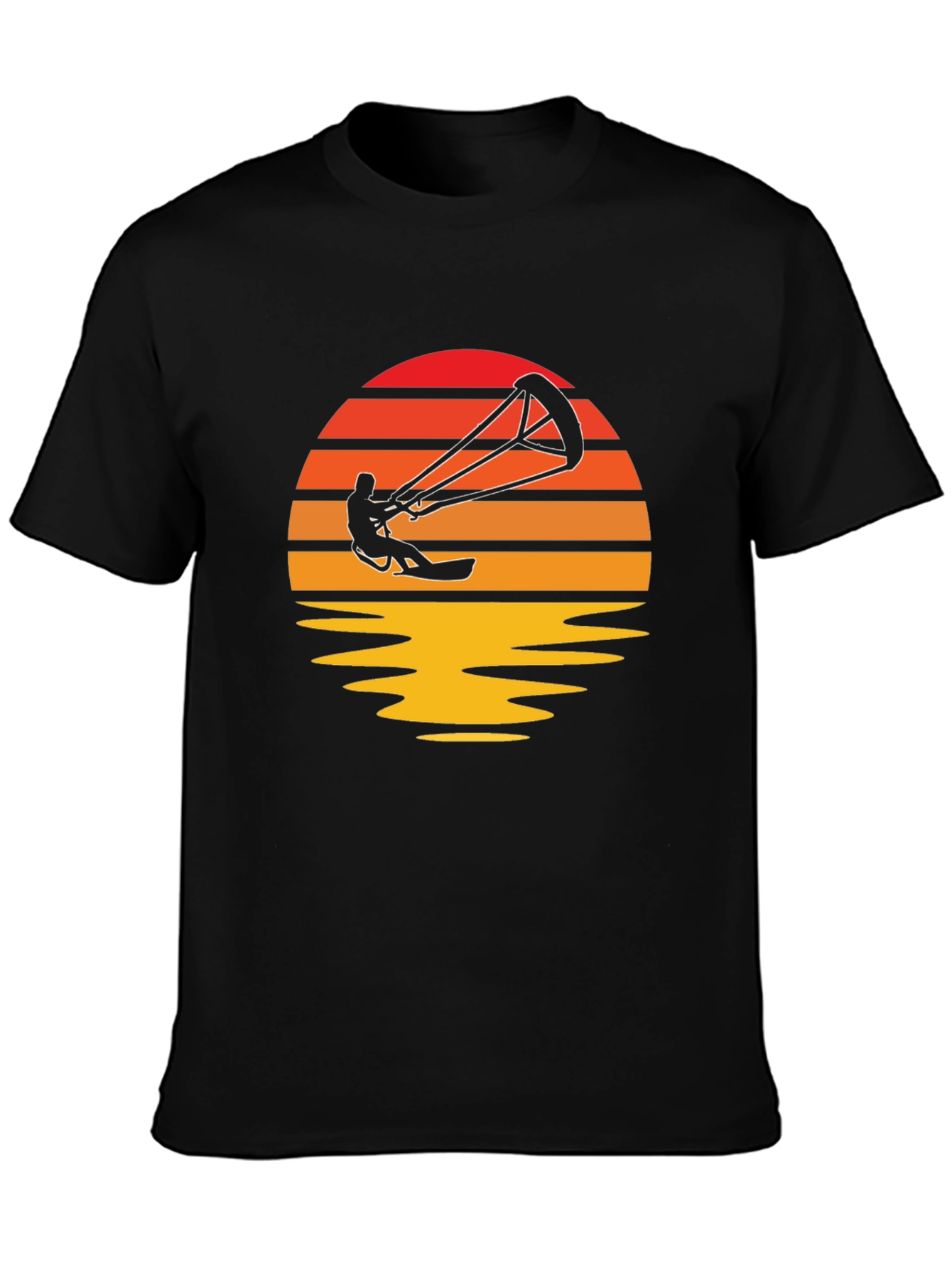 Kitesurfing Sunset Graphic T-Shirt