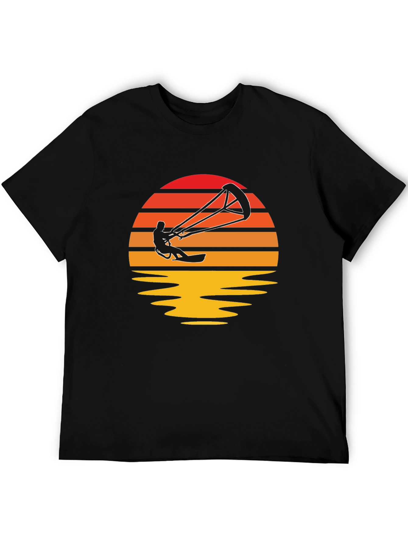 Kitesurfing Sunset Graphic T-Shirt