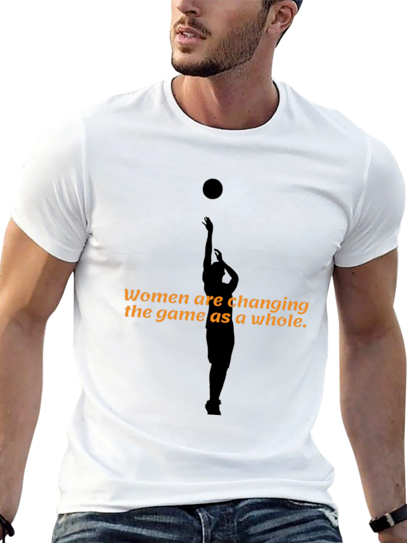Women Changing the Game T-Shirt - Black