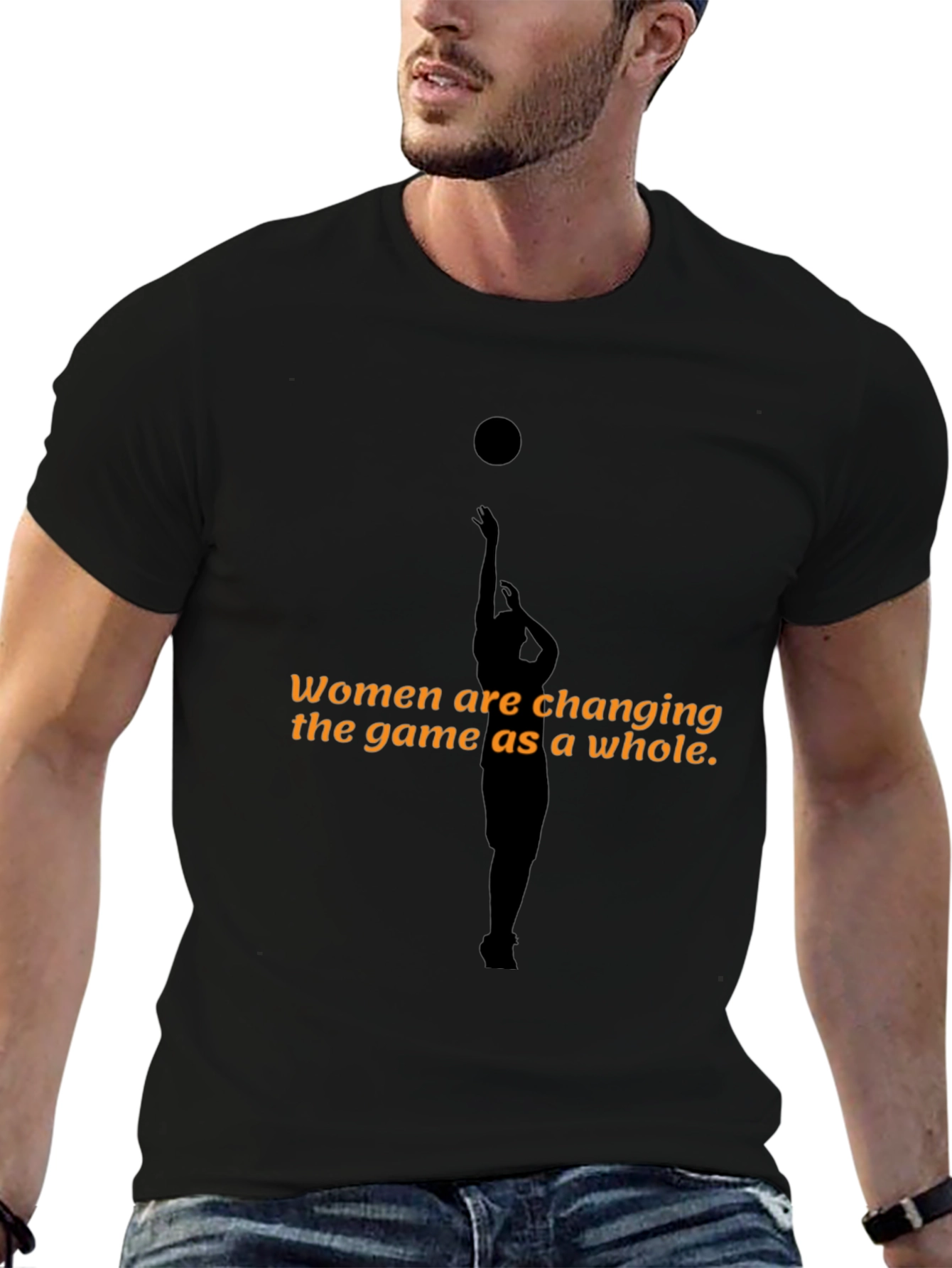 Women Changing the Game T-Shirt - Black