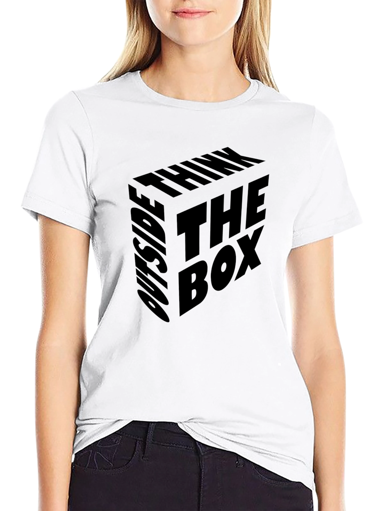 Think Outside the Box Black T-Shirt