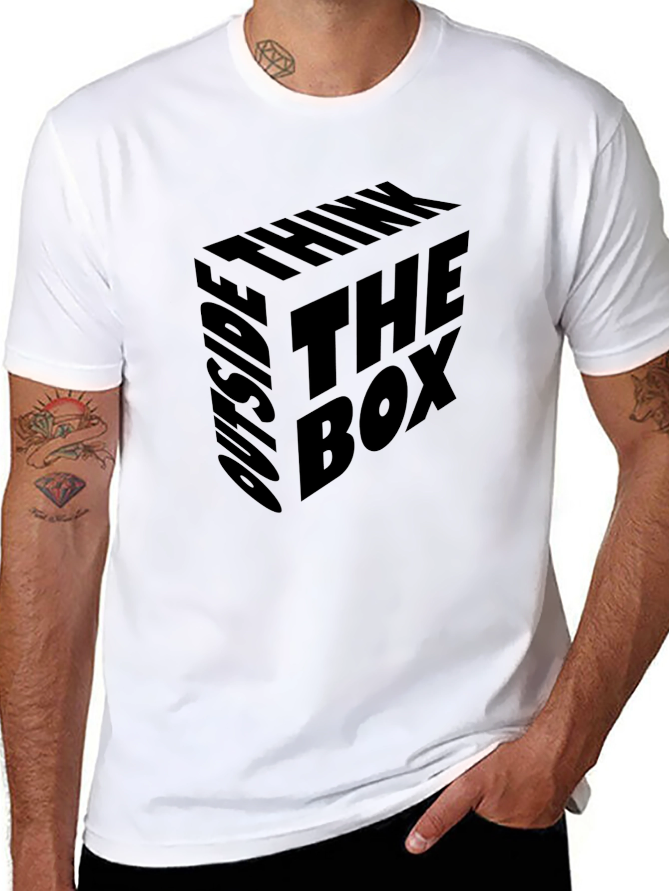 Think Outside the Box Black T-Shirt