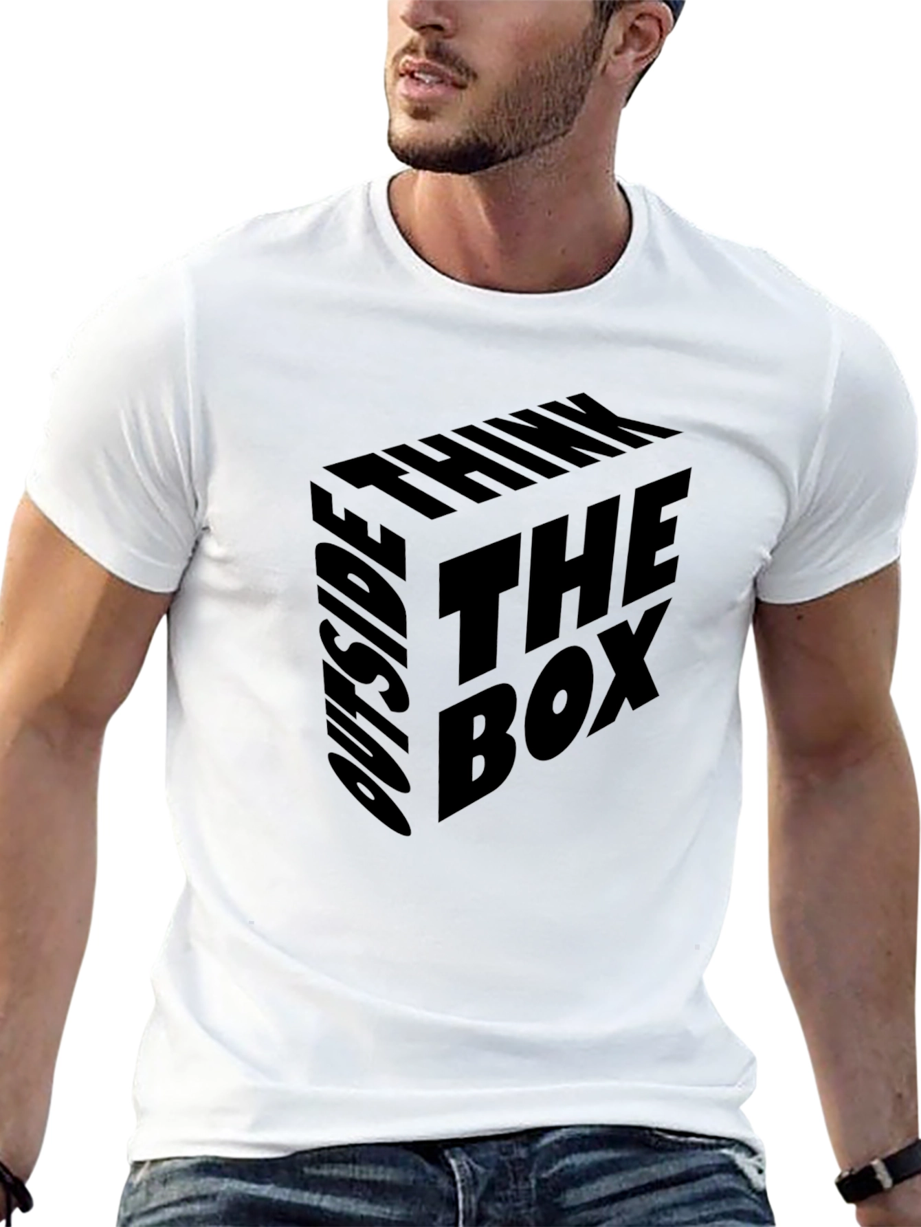Think Outside the Box Black T-Shirt