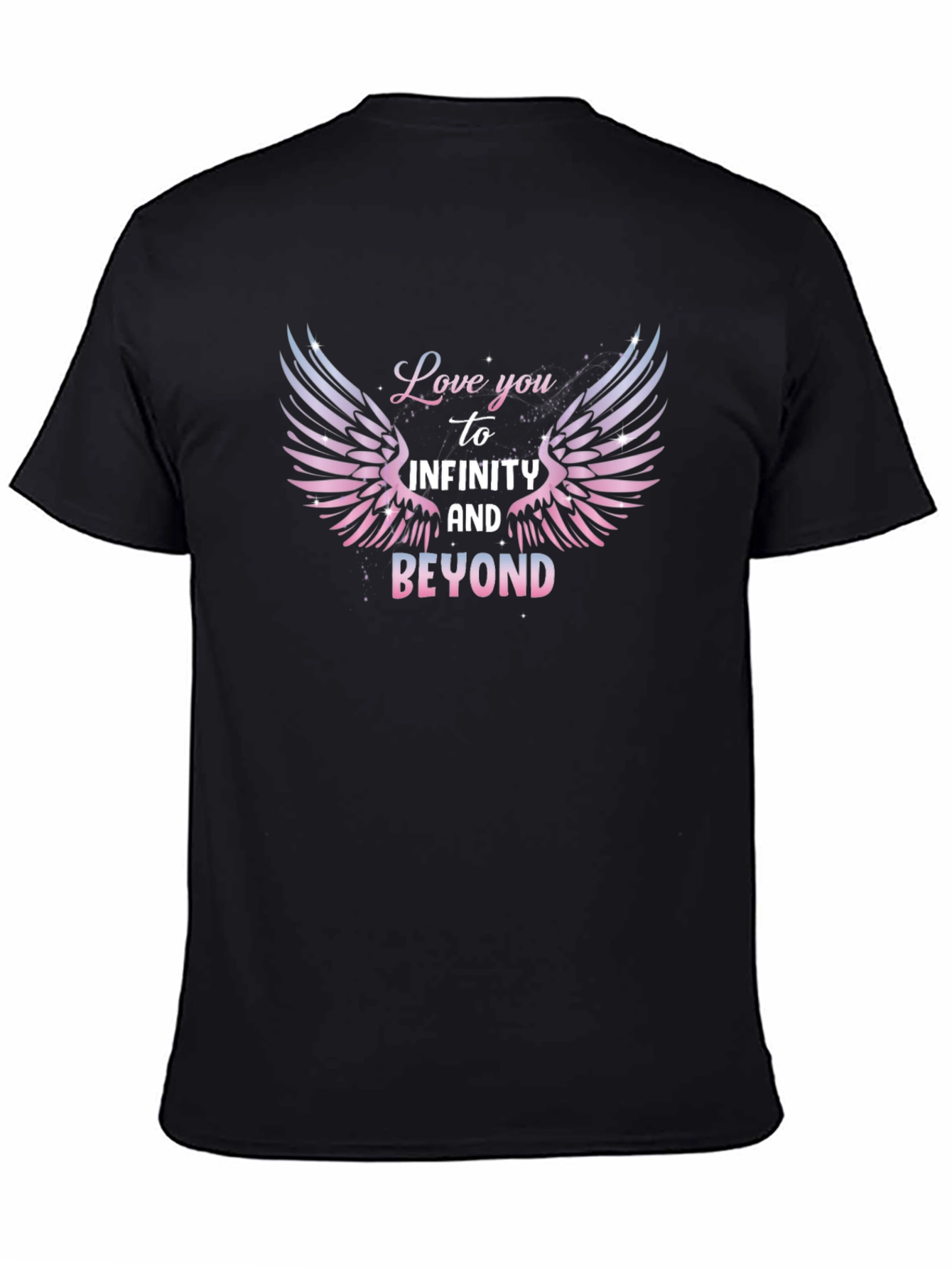 Love You to Infinity & Beyond Black T-Shirt