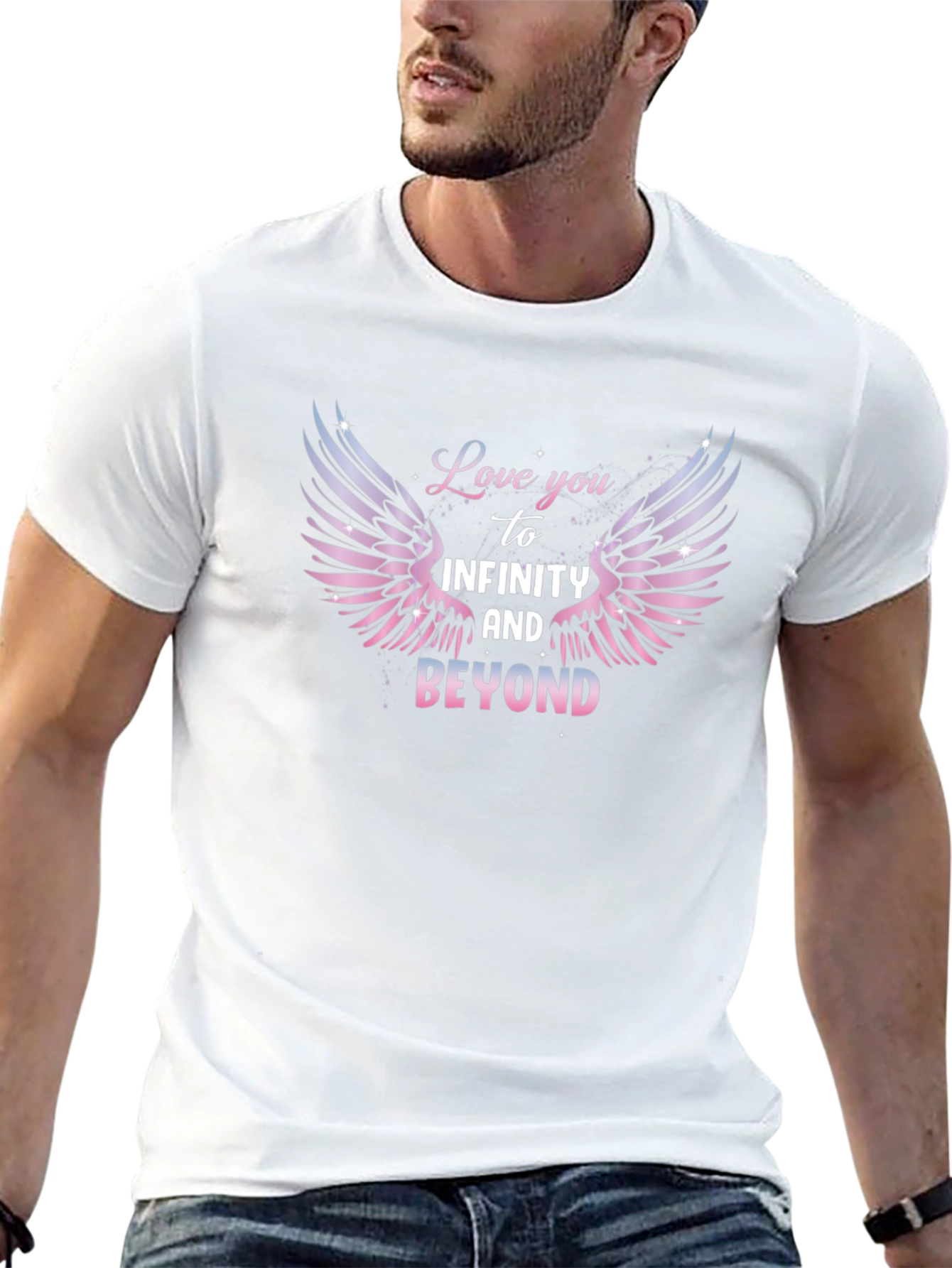 Love You to Infinity & Beyond Black T-Shirt