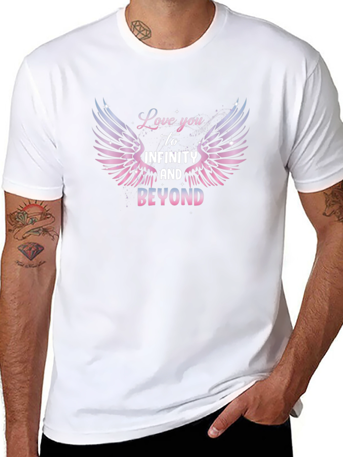 Love You to Infinity & Beyond Black T-Shirt