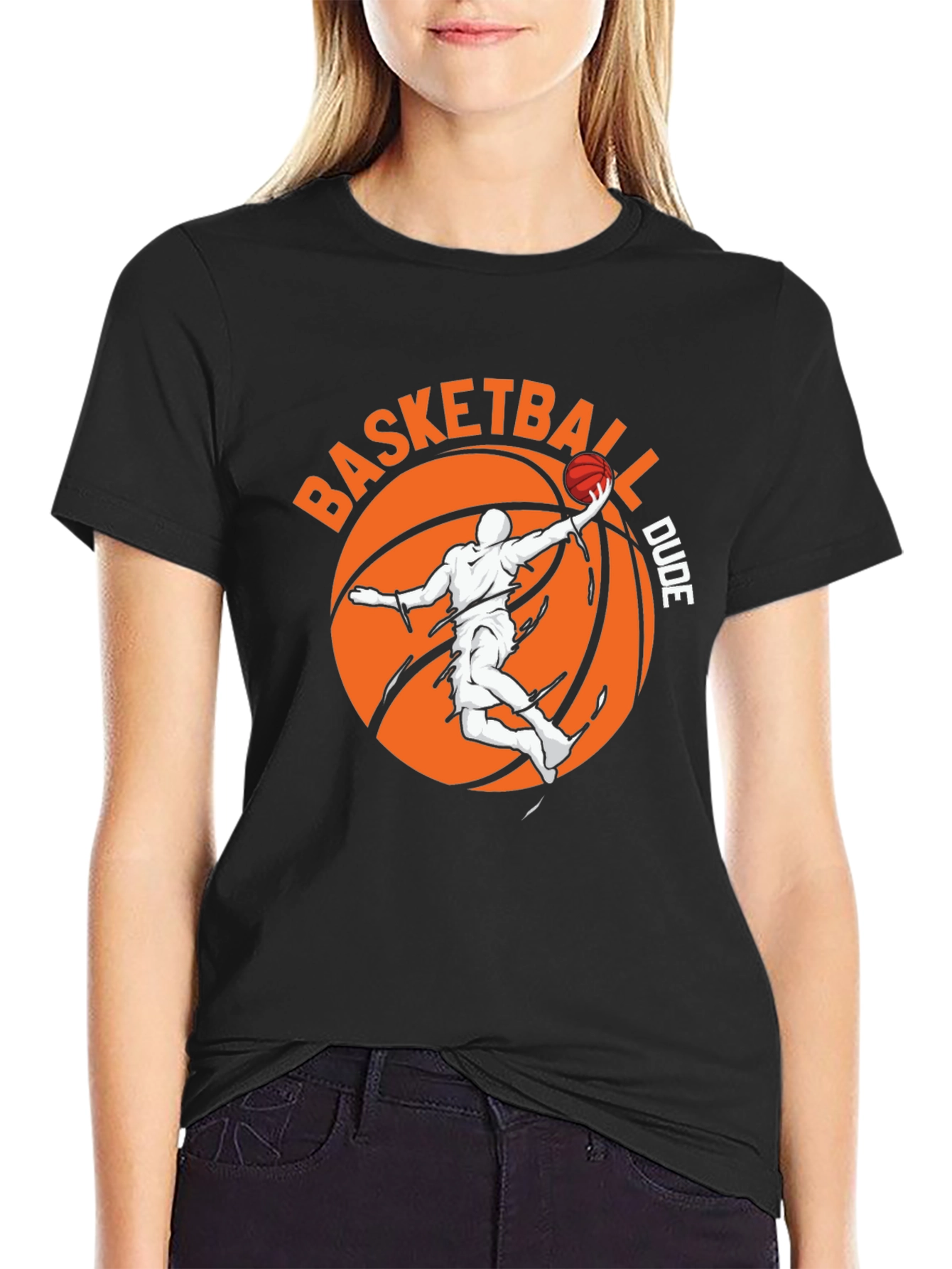 Basketball Dude Graphic Tee - Black