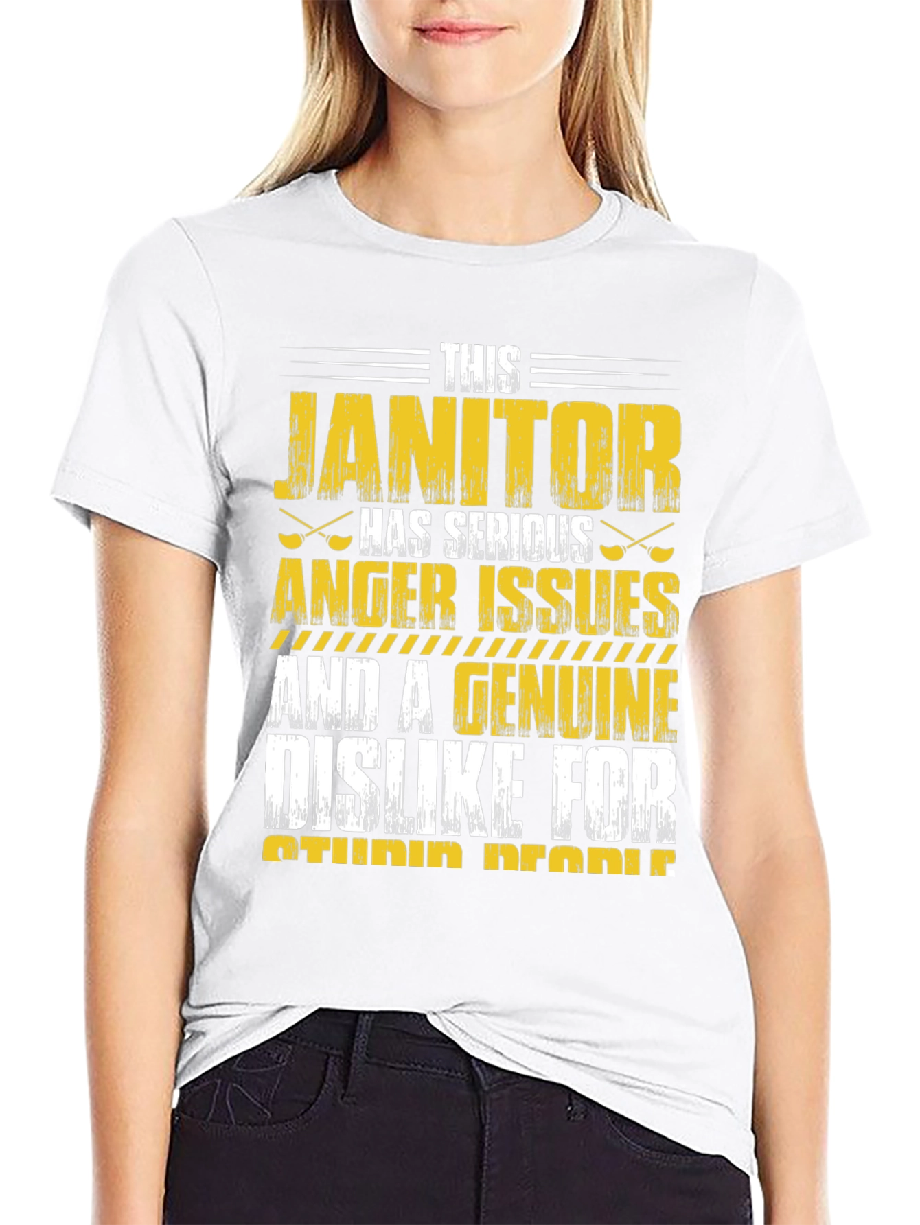 Janitor Anger Issues Graphic T-Shirt