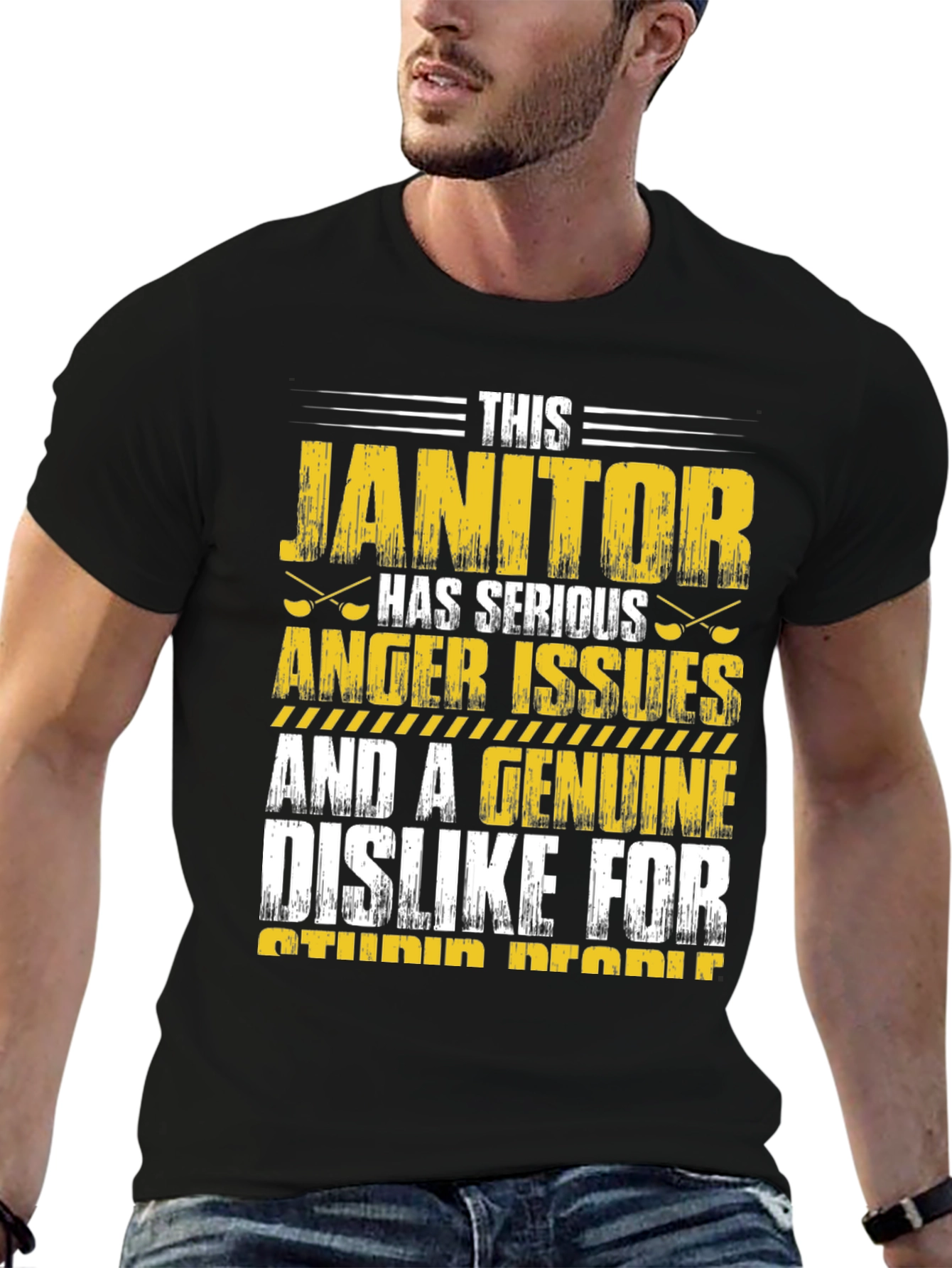 Janitor Anger Issues Graphic T-Shirt