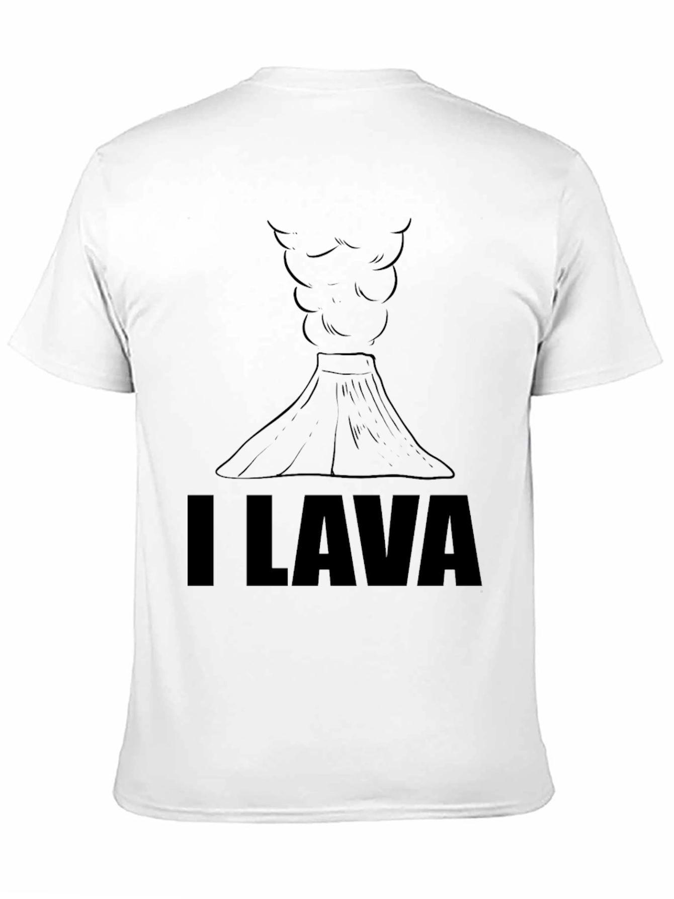 I Lava You Black T-Shirt - Volcano Graphic Tee