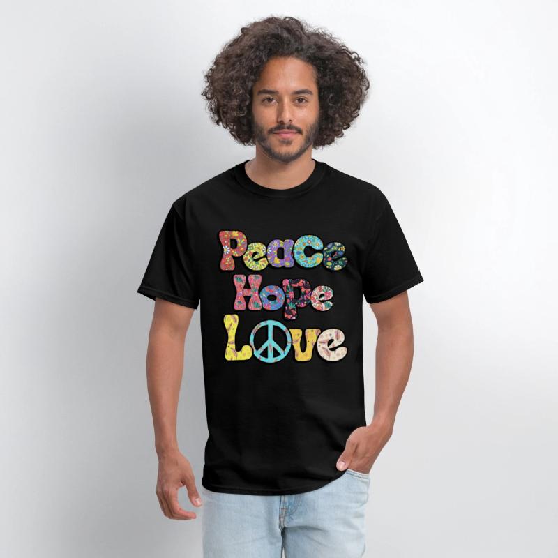 Peace Hope Love Hippie Sublimation