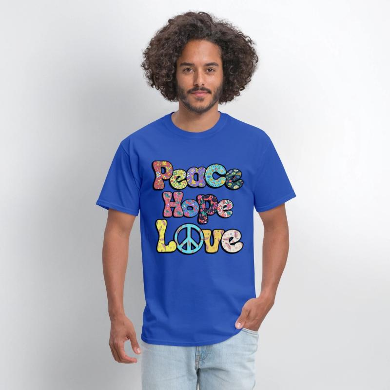 Peace Hope Love Hippie Sublimation