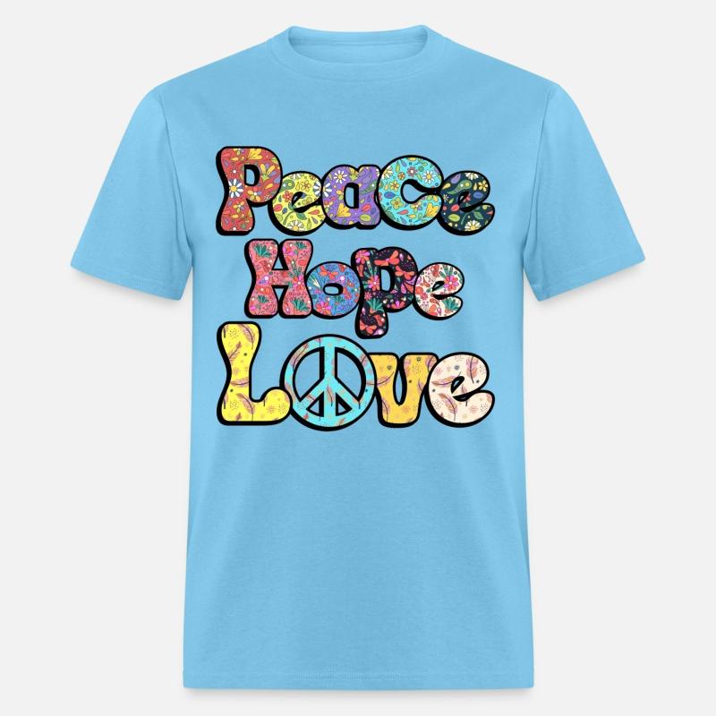 Peace Hope Love Hippie Sublimation