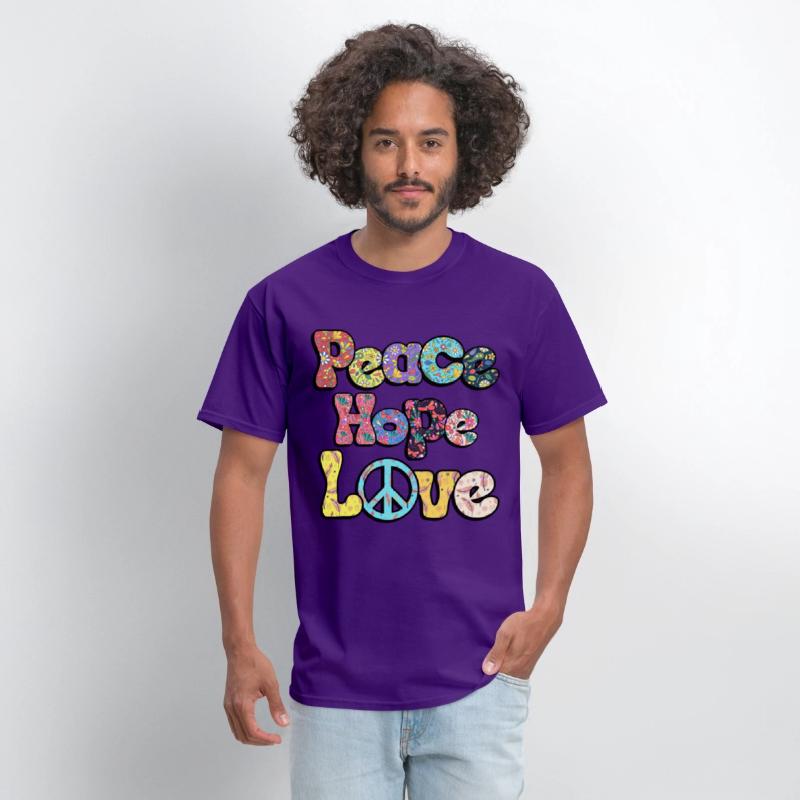 Peace Hope Love Hippie Sublimation