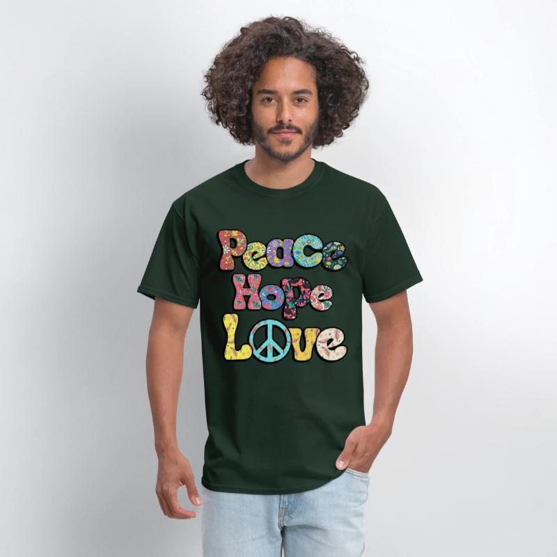 Peace Hope Love Hippie Sublimation