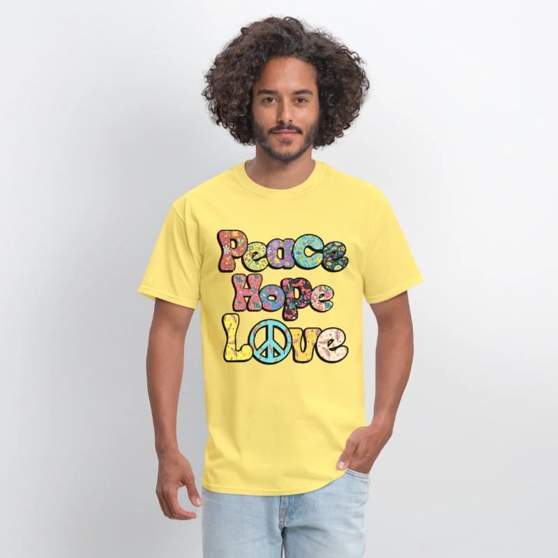 Peace Hope Love Hippie Sublimation