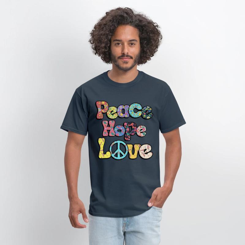 Peace Hope Love Hippie Sublimation