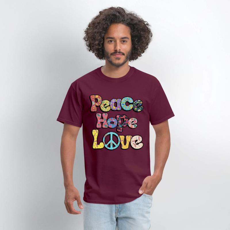Peace Hope Love Hippie Sublimation