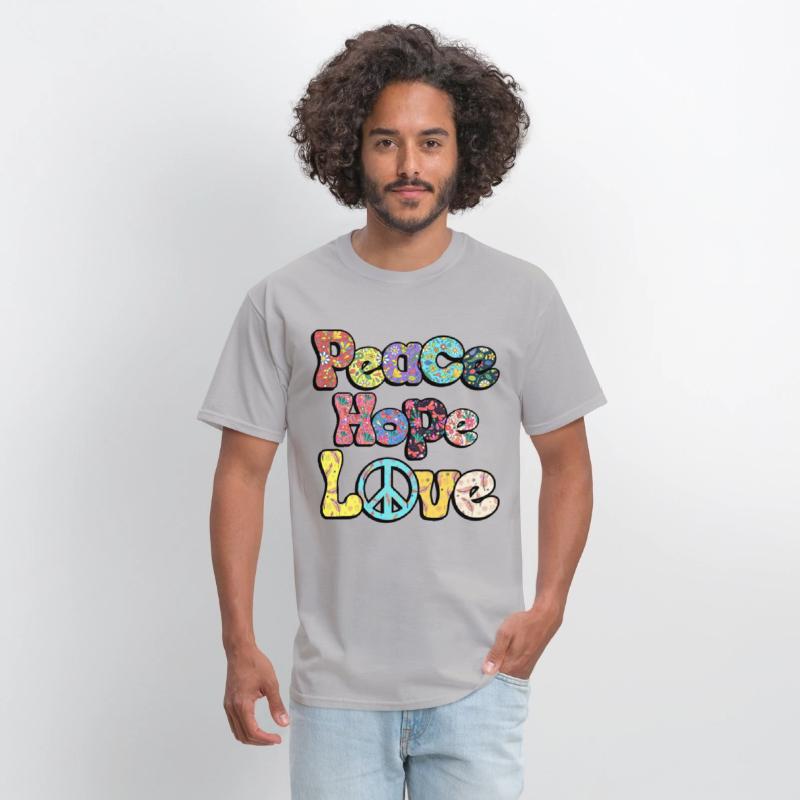 Peace Hope Love Hippie Sublimation