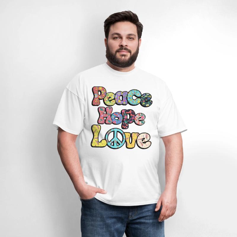 Peace Hope Love Hippie Sublimation