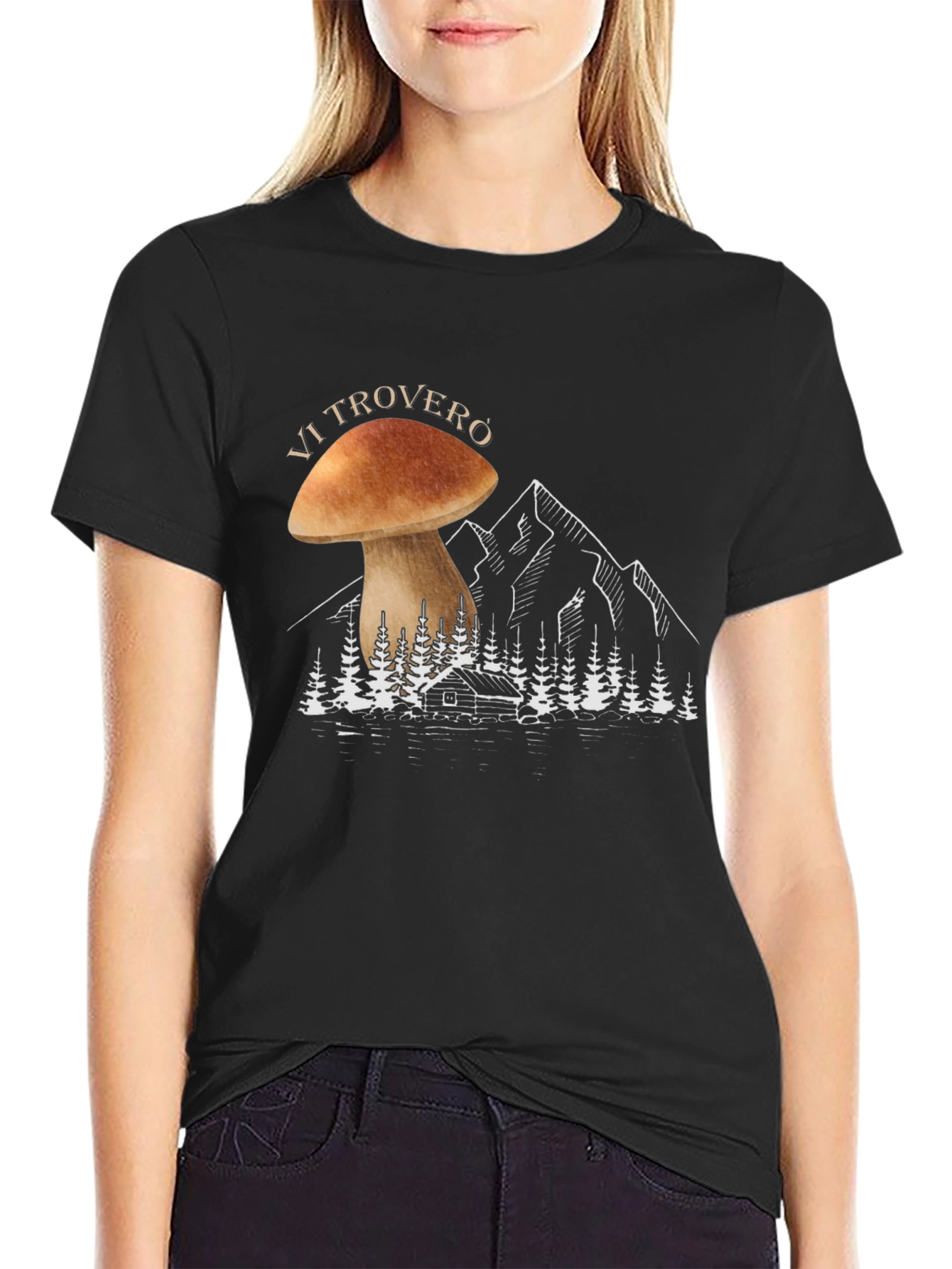 Mushroom Forest Graphic Tee - Nature Lovers Shirt