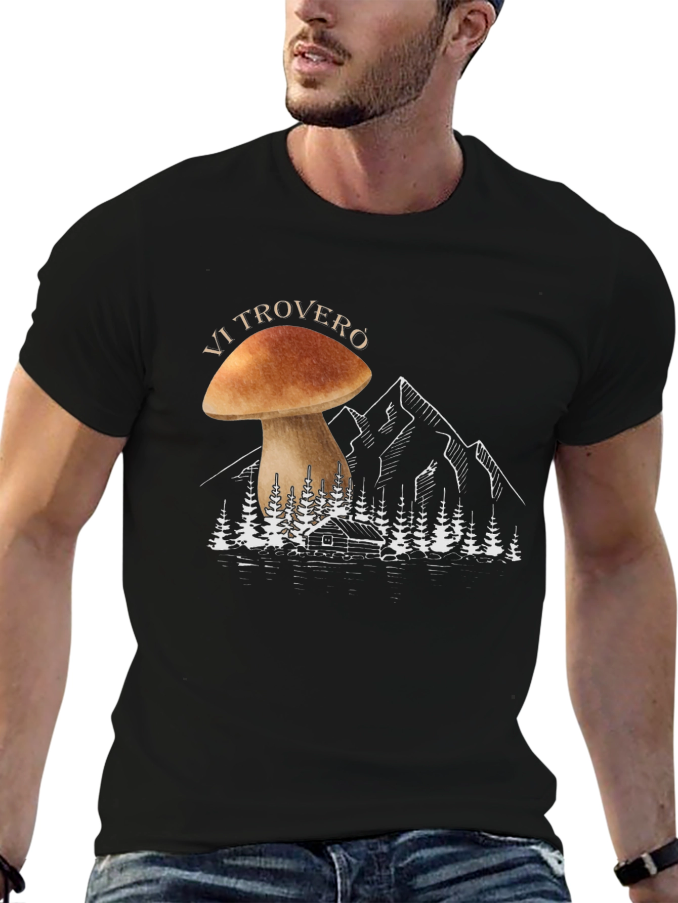 Mushroom Forest Graphic Tee - Nature Lovers Shirt