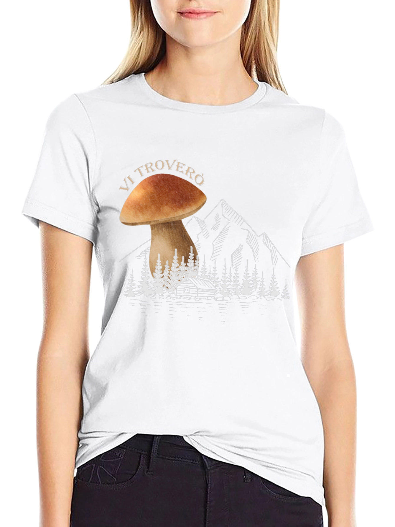 Mushroom Forest Graphic Tee - Nature Lovers Shirt