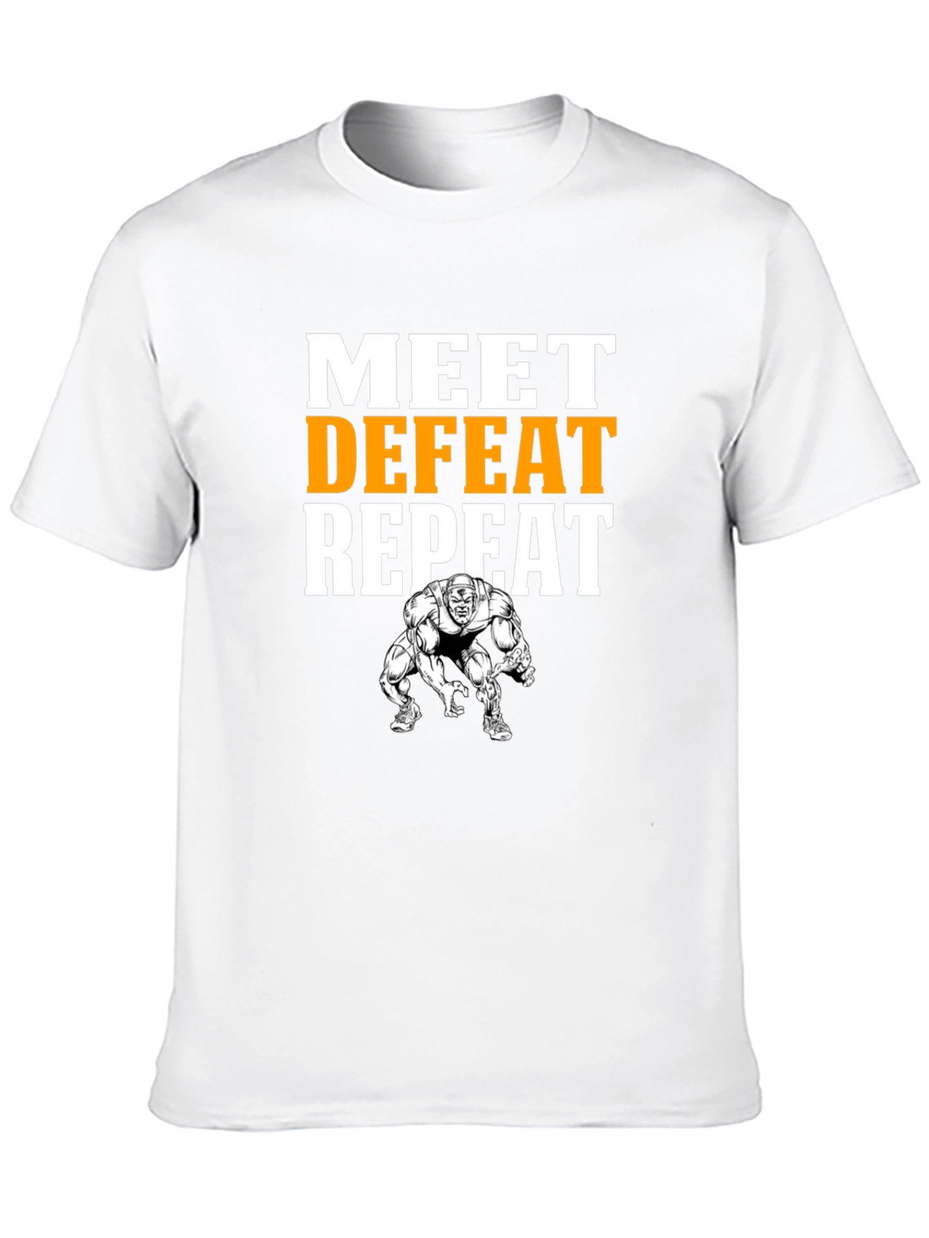 Meet Defeat Repeat Graphic T-Shirt