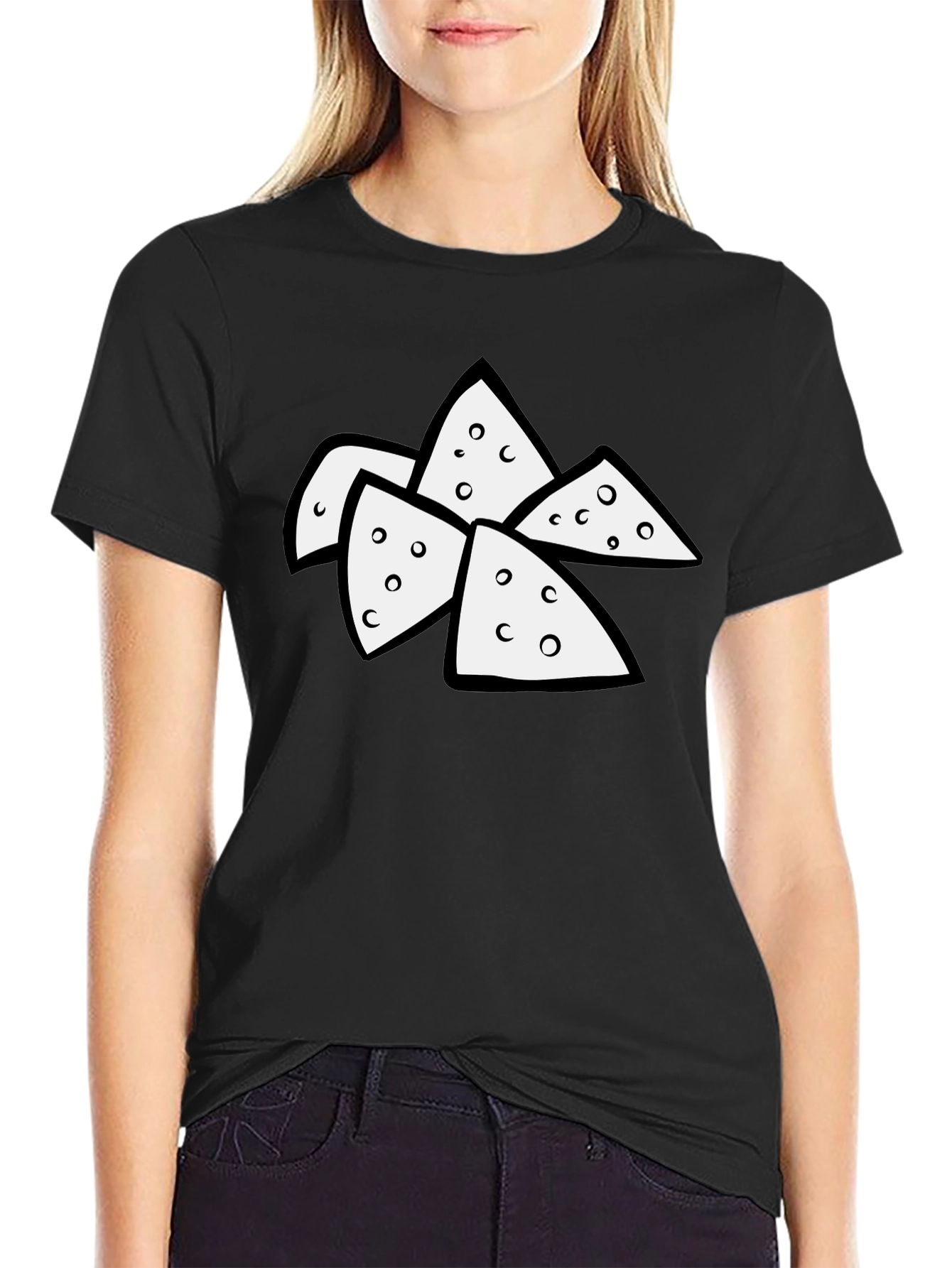 Funny Nacho Cheese Lover Black T-Shirt