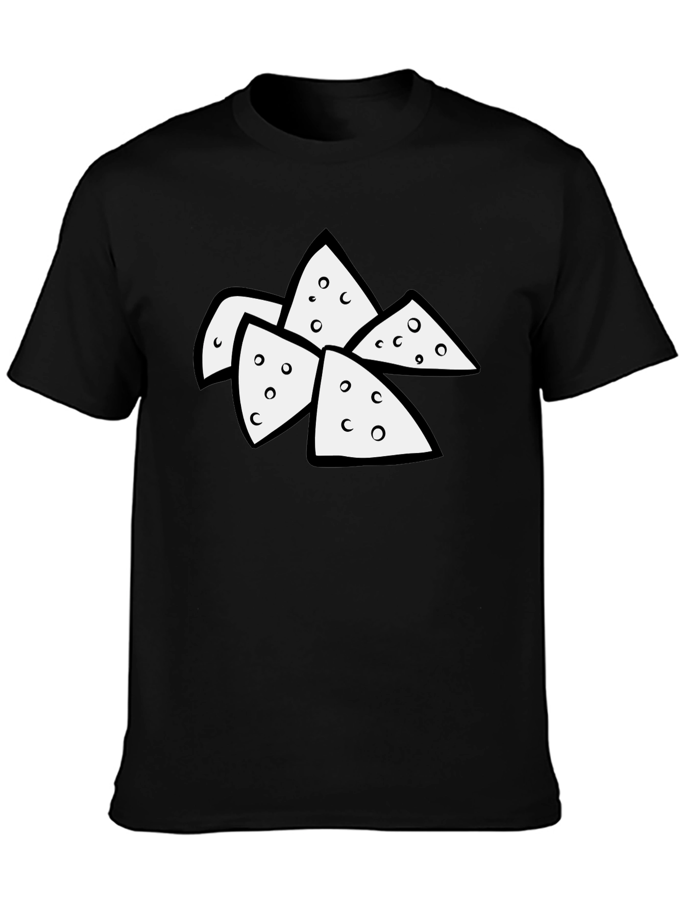 Funny Nacho Cheese Lover Black T-Shirt