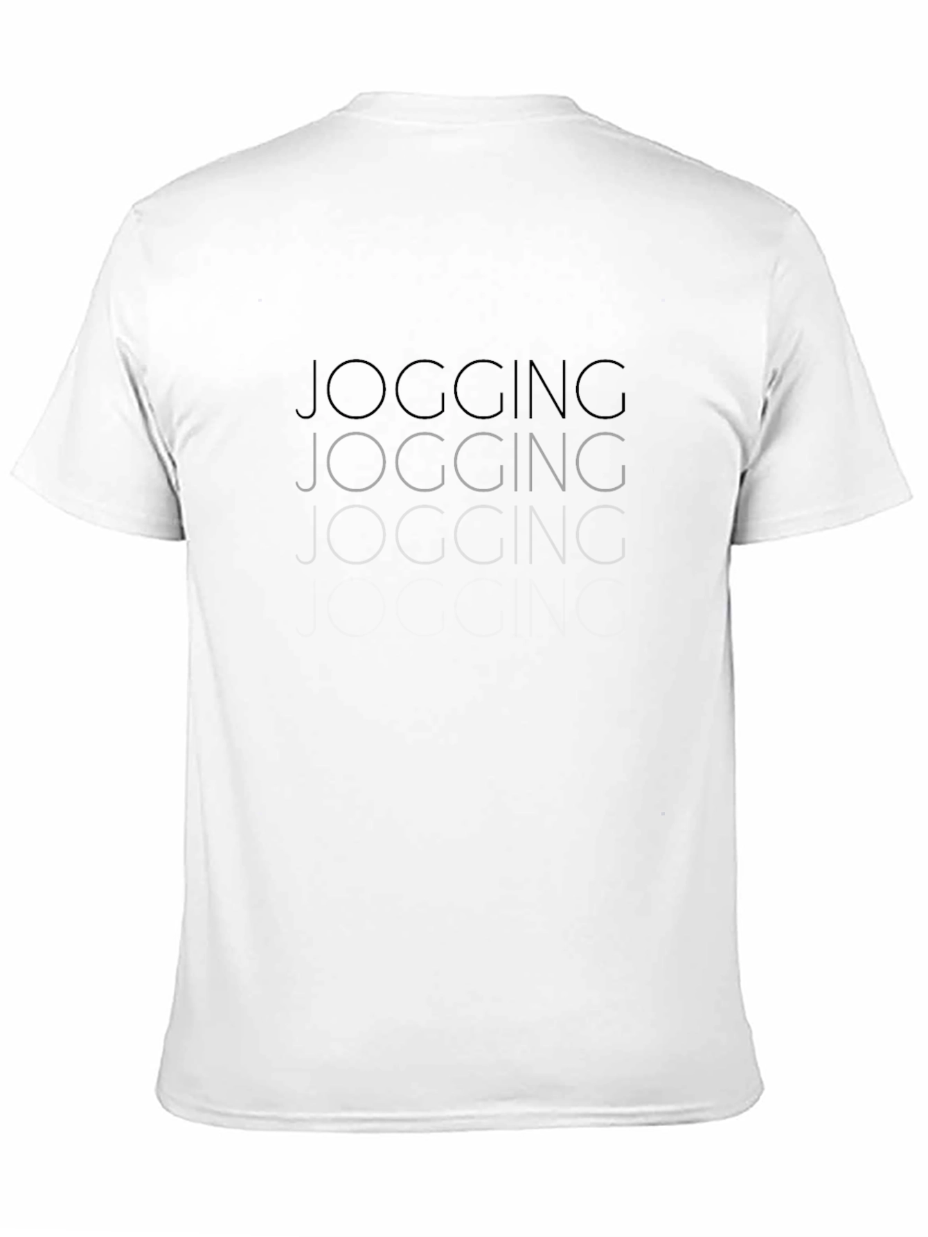 Black Jogging T-Shirt Casual Run Wear