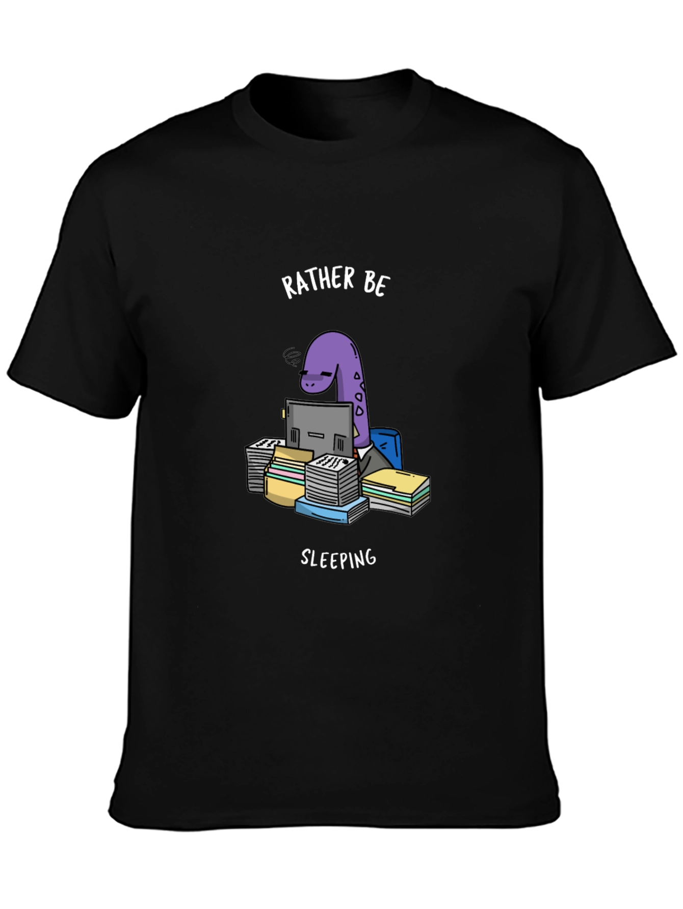 Rather Be Sleeping Dinosaur T-Shirt