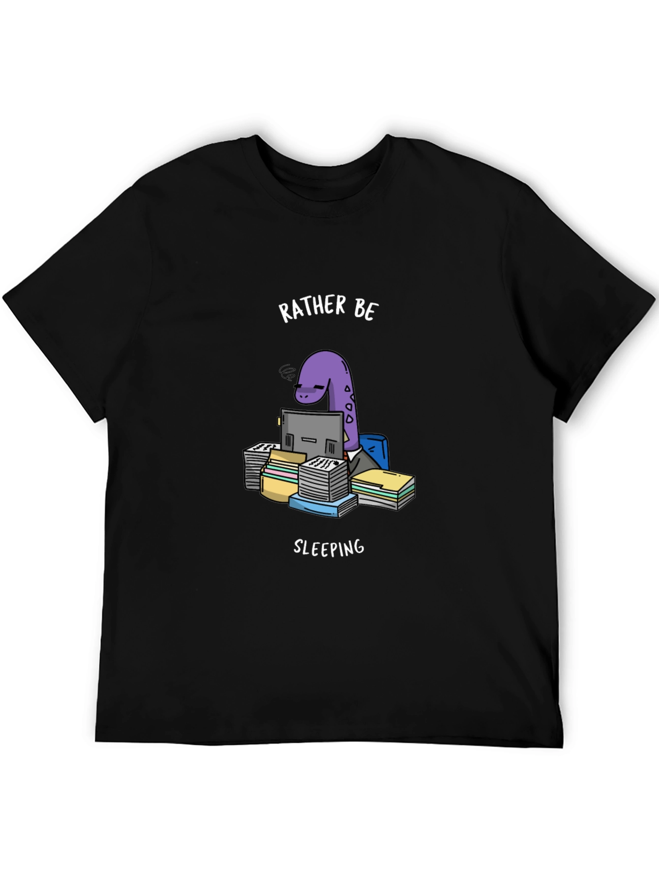 Rather Be Sleeping Dinosaur T-Shirt