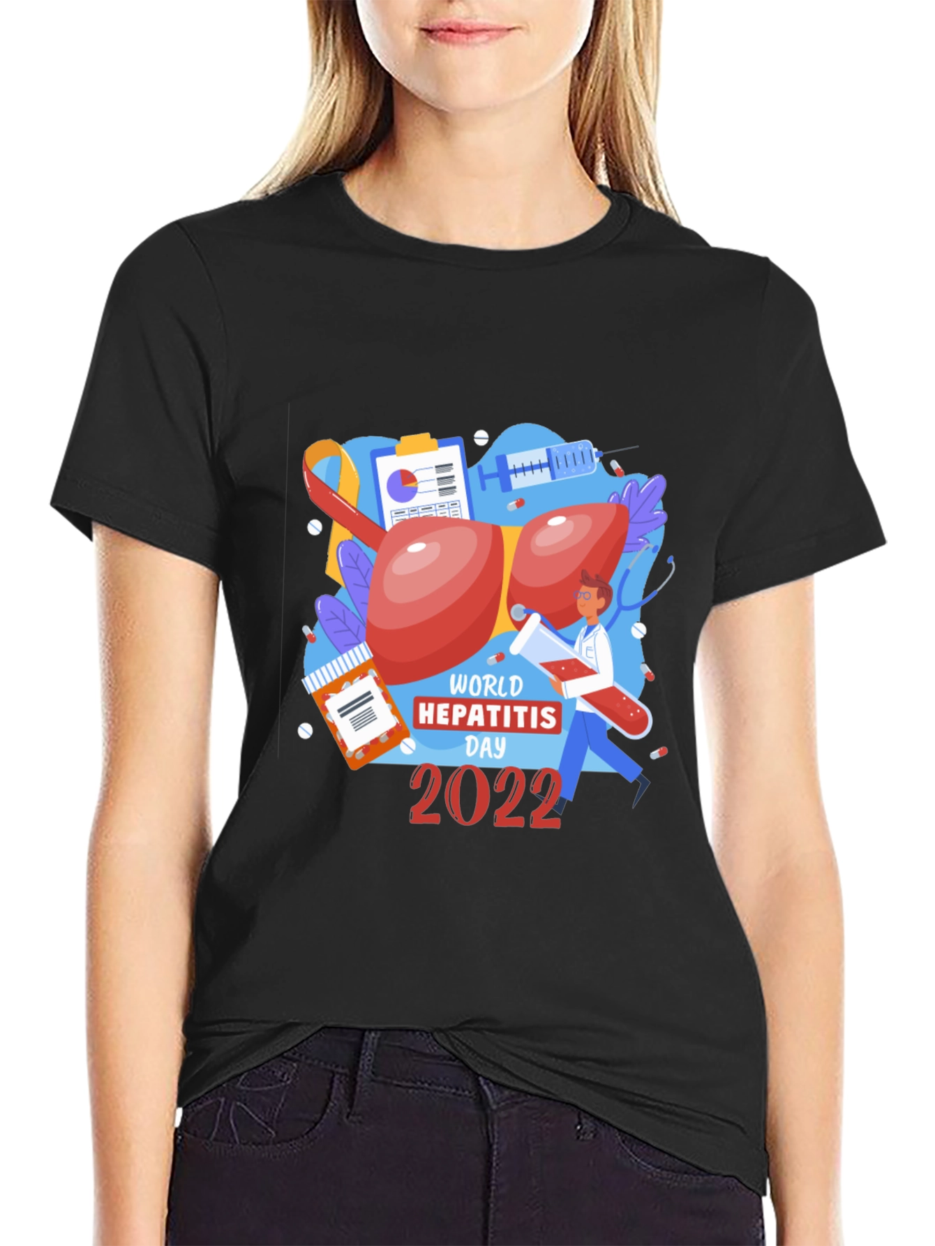 World Hepatitis Day 2022 Graphic T-Shirt