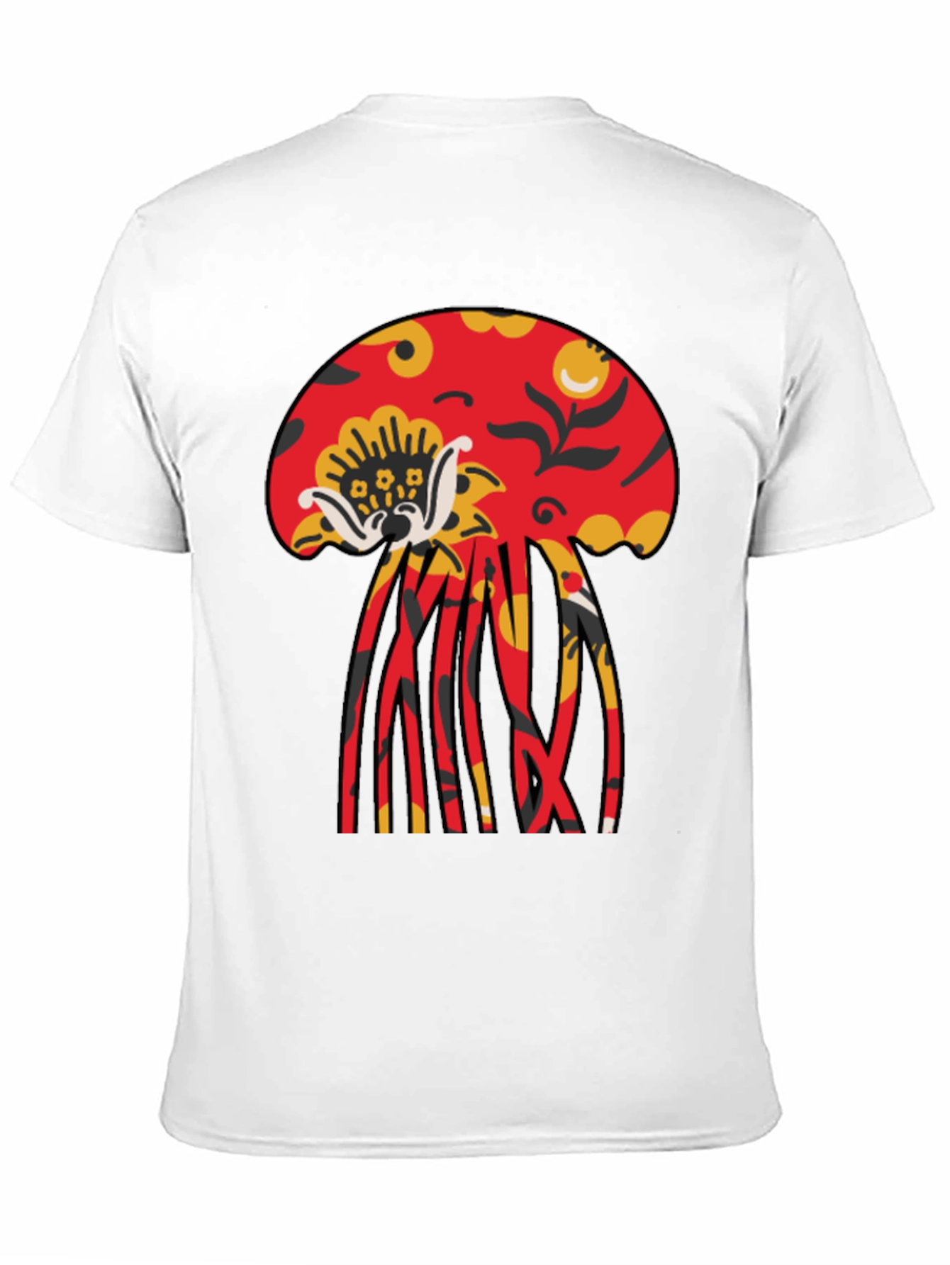 Bold Jellyfish Graphic Black T-Shirt