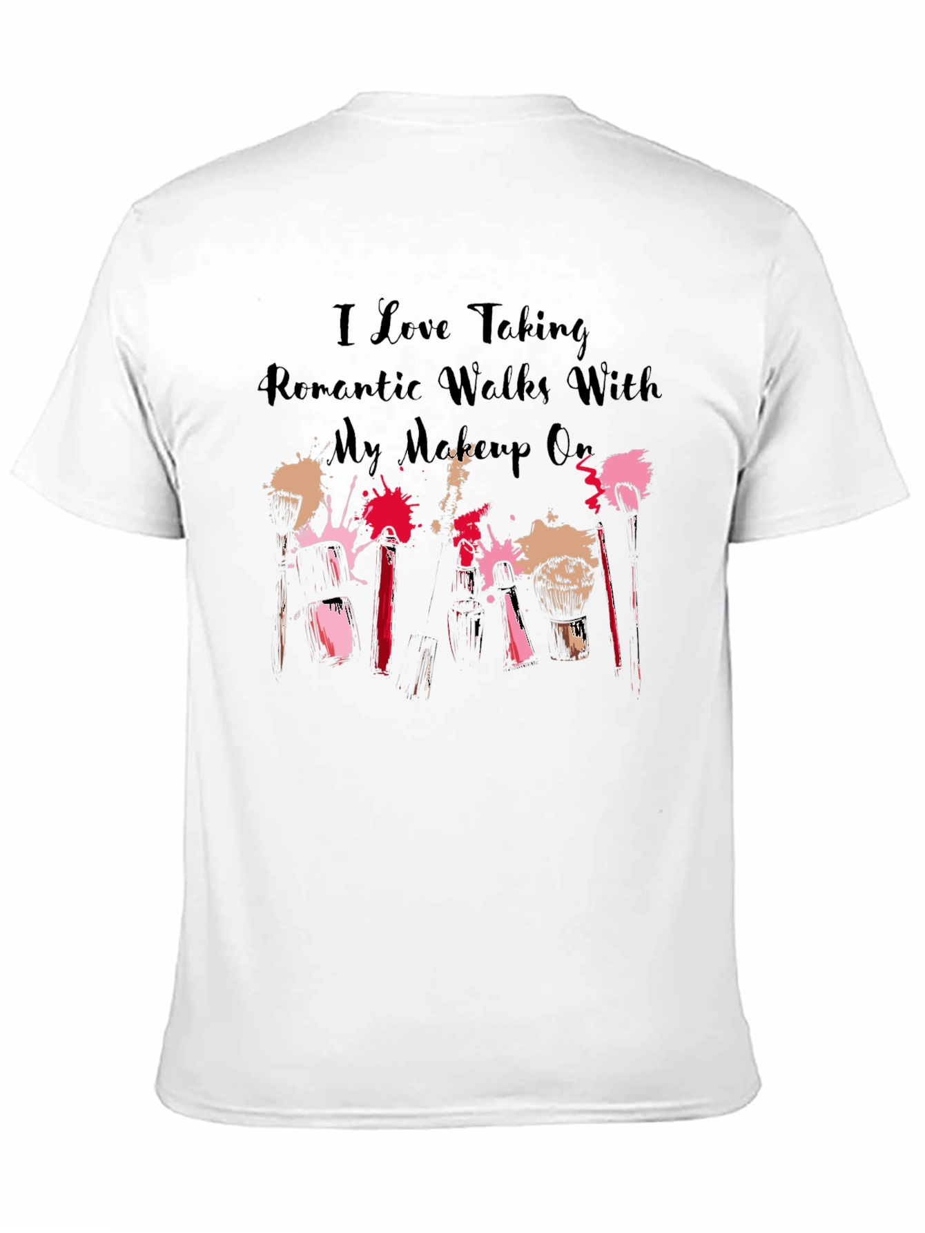 Romantic Walks Makeup T-Shirt - Black