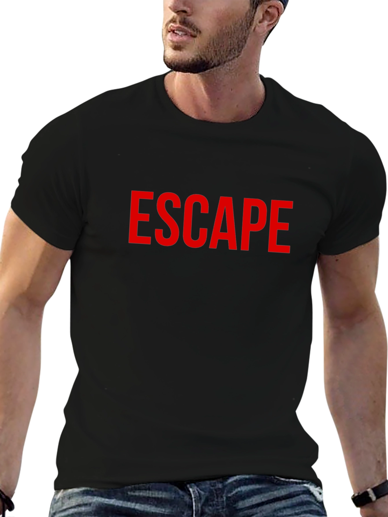 Escape T-Shirt - Bold Red Graphic Tee