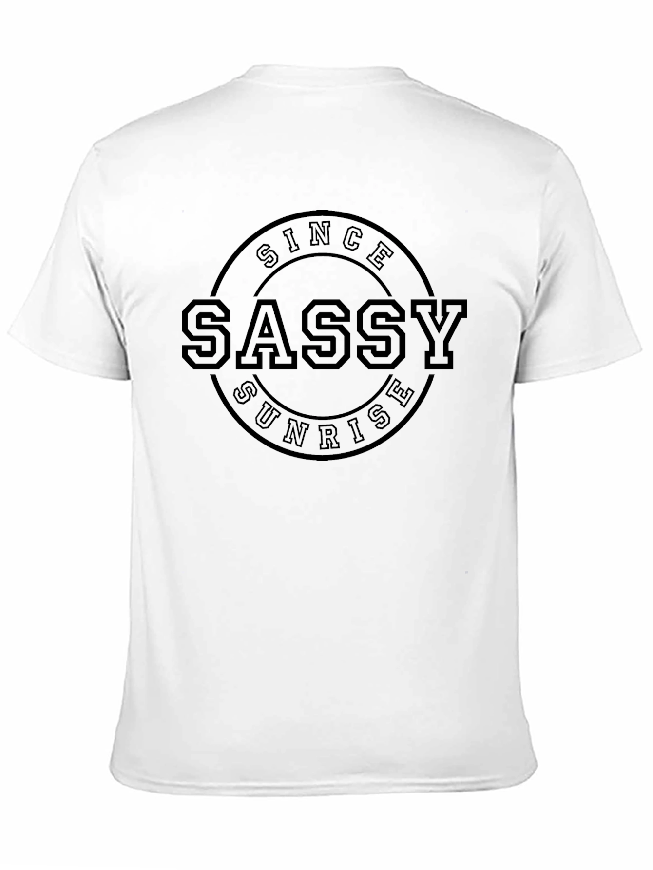 Sassy Sunrise Black Graphic T-Shirt
