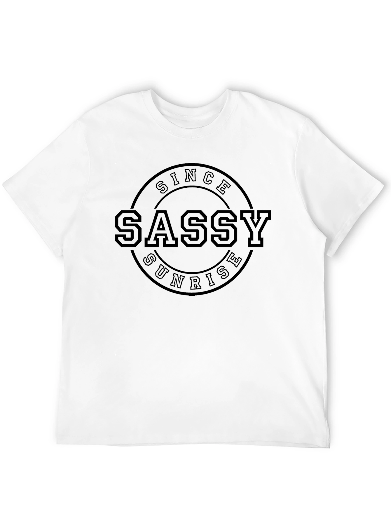 Sassy Sunrise Black Graphic T-Shirt
