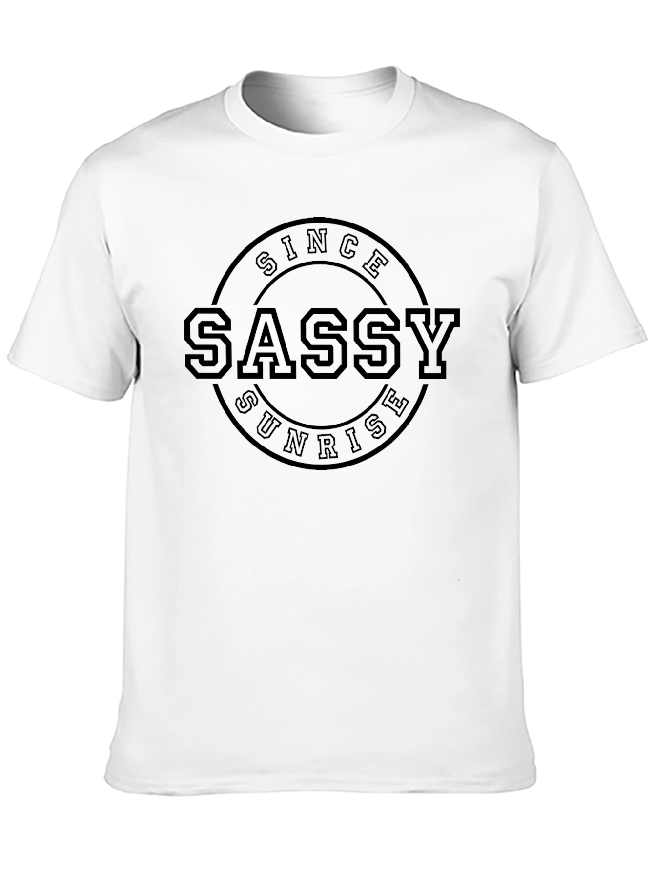 Sassy Sunrise Black Graphic T-Shirt