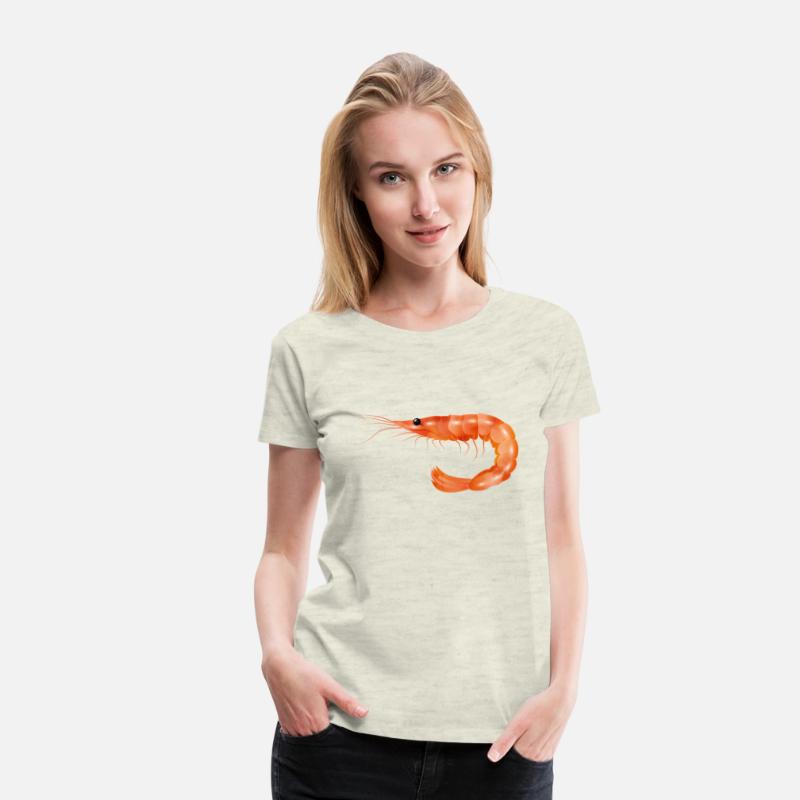 pink prawn or shrimp hand drawn