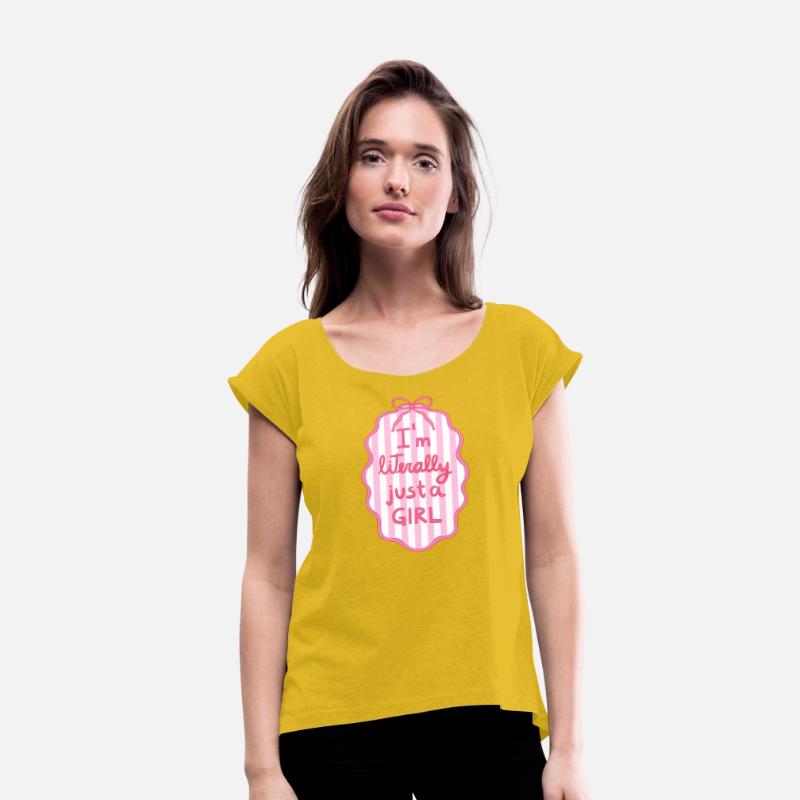 Pink Striped Girl Power Badge