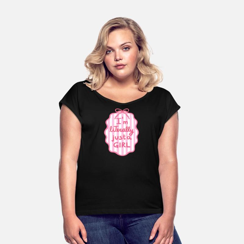 Pink Striped Girl Power Badge