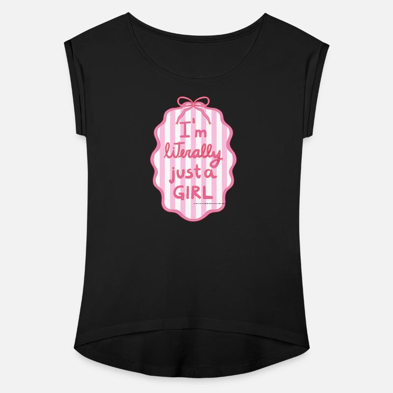 Pink Striped Girl Power Badge